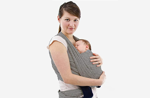 wrap sling mamãe bebê