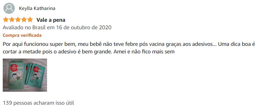 Xô Febre Resenha, Avaliação de Cliente